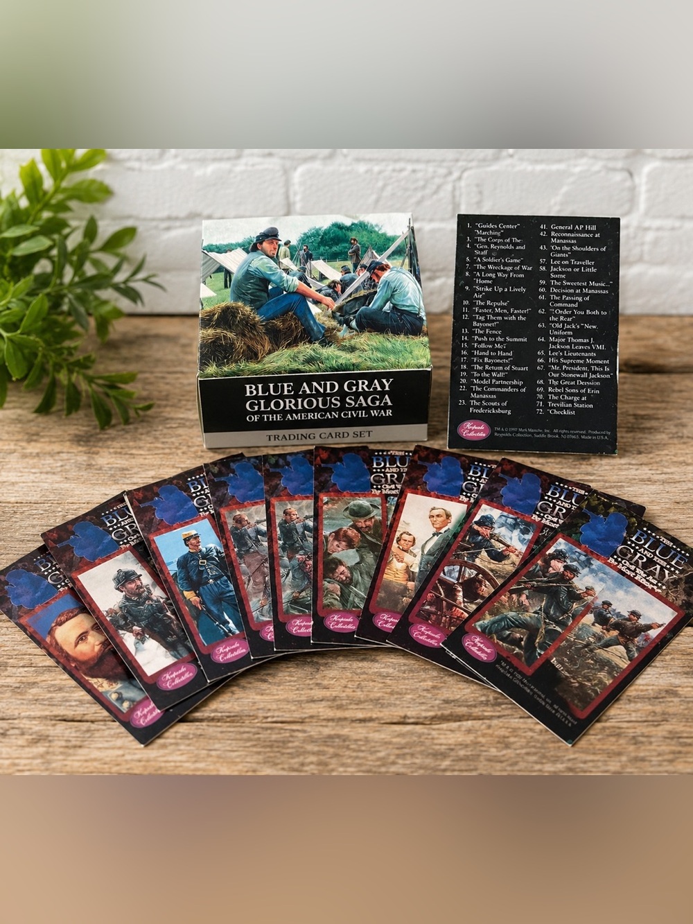 Blue and Gray Glorious Saga of the American Civil War Trading Card Set Complete